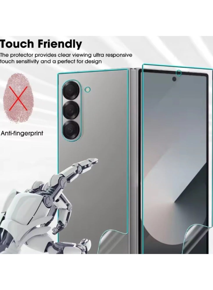 4 in 1 for Samsung Galaxy Z Fold 7 Interior- External and Back Hydrogel Protector Invisible Touch Screen+Lens Flim Sensitive Ultra HD Clear Film - Image 4