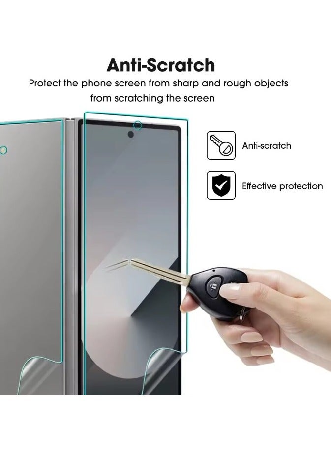 4 in 1 for Samsung Galaxy Z Fold 7 Interior- External and Back Hydrogel Protector Invisible Touch Screen+Lens Flim Sensitive Ultra HD Clear Film - Image 3