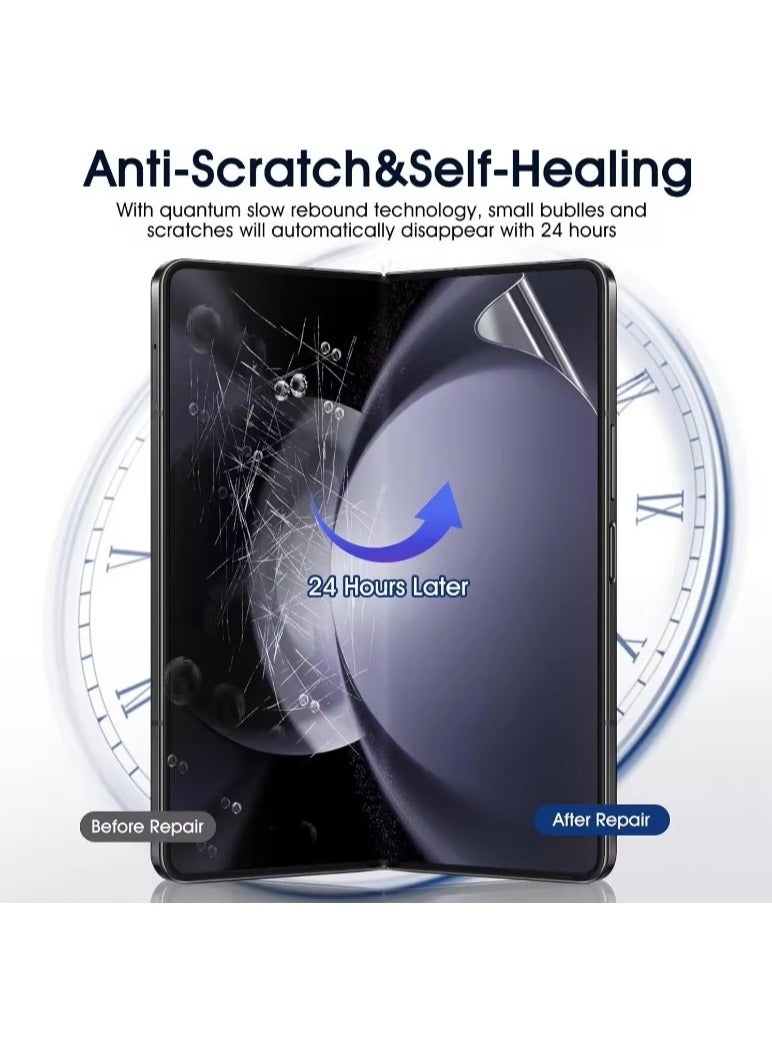 4 in 1 for Samsung Galaxy Z Fold 7 Interior- External and Back Hydrogel Protector Invisible Touch Screen+Lens Flim Sensitive Ultra HD Clear Film - Image 5