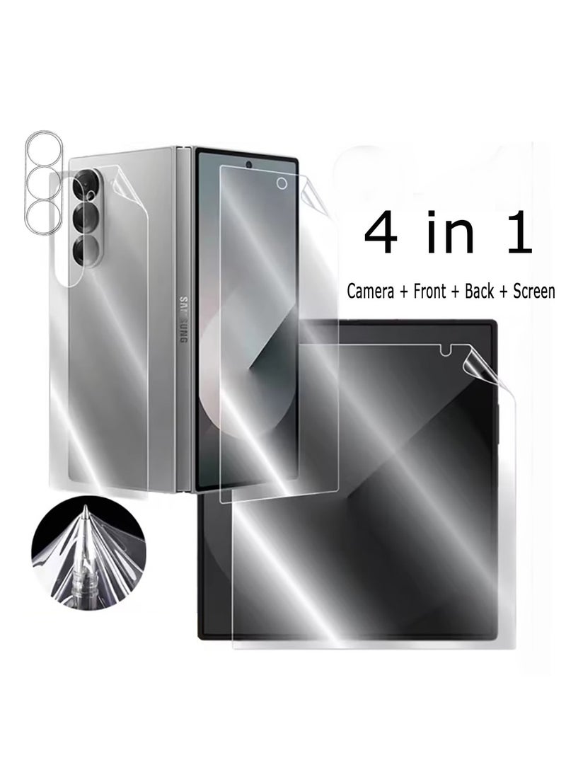4 in 1 for Samsung Galaxy Z Fold 7 Interior- External and Back Hydrogel Protector Invisible Touch Screen+Lens Flim Sensitive Ultra HD Clear Film - Image 1