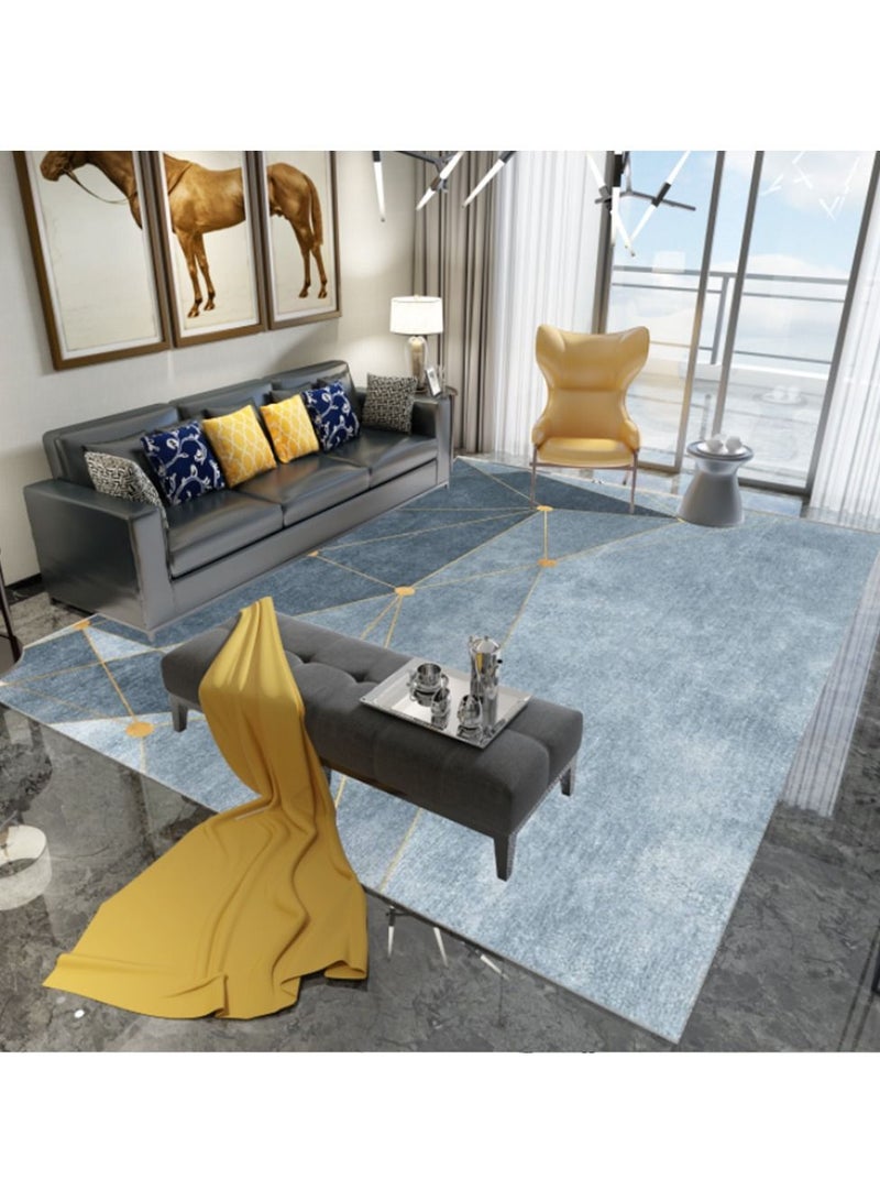 Sharpdo Modern Area Rugs Simple Short Pile Carpet Living Room Rug Anti-Slip Floor Mat Bedroom Area Rug Home Decor 200*300CM - Image 1