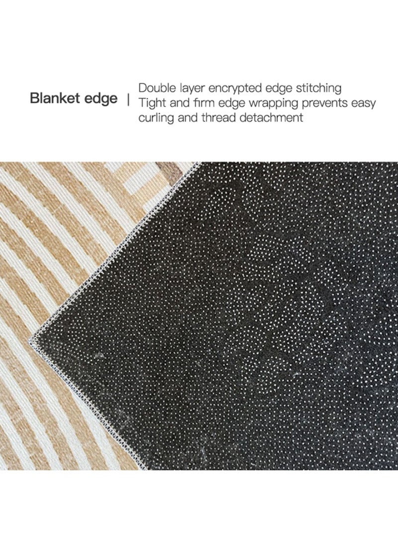 Sharpdo Modern Area Rugs Simple Short Pile Carpet Living Room Rug Anti-Slip Floor Mat Bedroom Area Rug Home Decor 200*300CM - Image 5