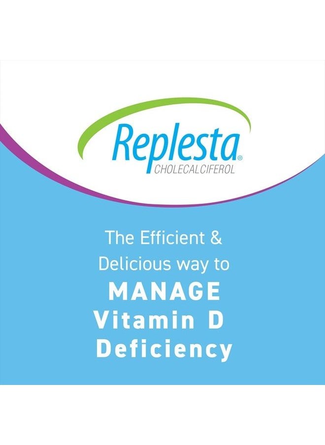 Replesta - 50,000 IU Vitamin D3 Cholecalciferol, for Vitamin D Deficiency, Once-Weekly Chewable Wafer, Non-GMO, Natural Orange Flavor, 4 Count (Pack of 1) - Image 1