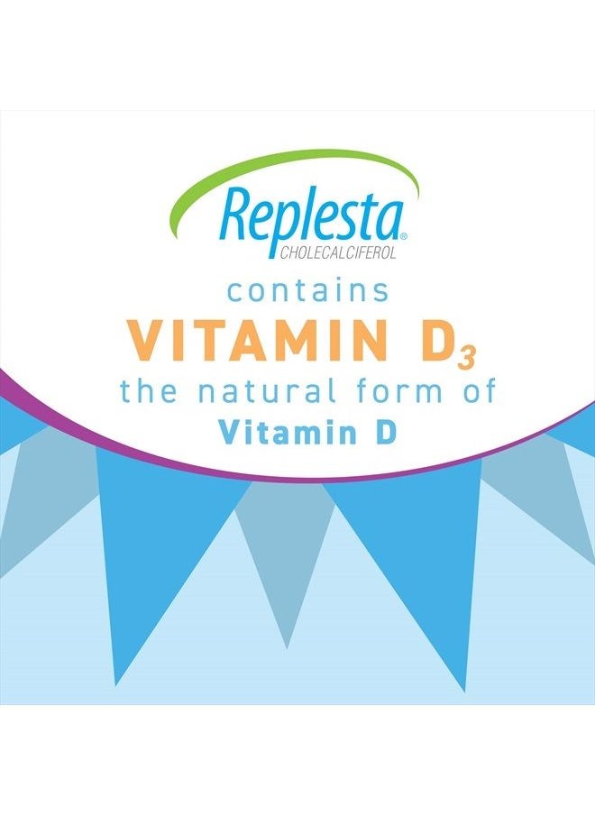 Replesta - 50,000 IU Vitamin D3 Cholecalciferol, for Vitamin D Deficiency, Once-Weekly Chewable Wafer, Non-GMO, Natural Orange Flavor, 4 Count (Pack of 1) - Image 1