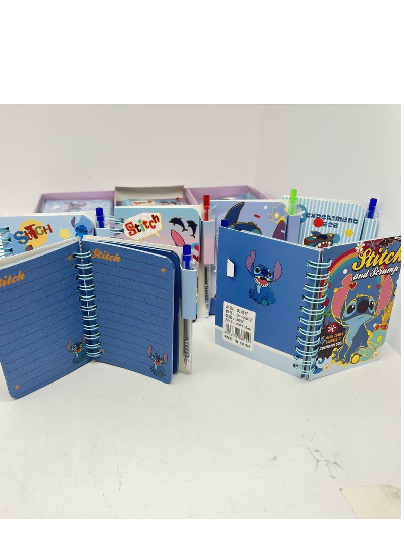 STITCH 100*80MM Stitch Cartoon Notebook Set 6 Pcs Set - Image 3
