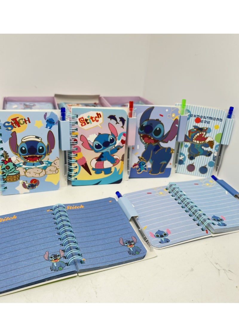 STITCH 100*80MM Stitch Cartoon Notebook Set 6 Pcs Set - Image 1