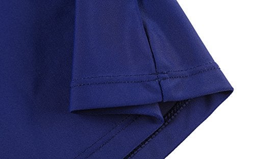Rekita Women Sexy Pure Color Waistband Skirt Bikini Bottom Navy Blue Large - Image 4