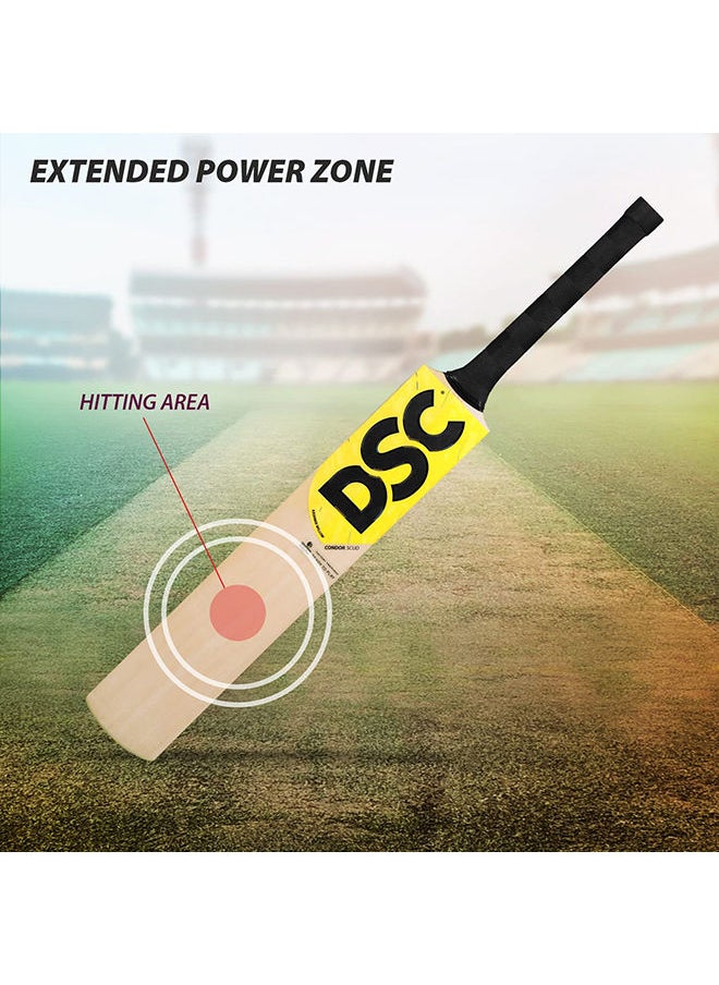 DSC - Condor Scud Kasmir Willow Cricket Bat | Size- Harrow | Light Weight | Free Cover | Material: Kashmir Willow | Light Weighted | Ready to Play | for Professional Player - Image 1