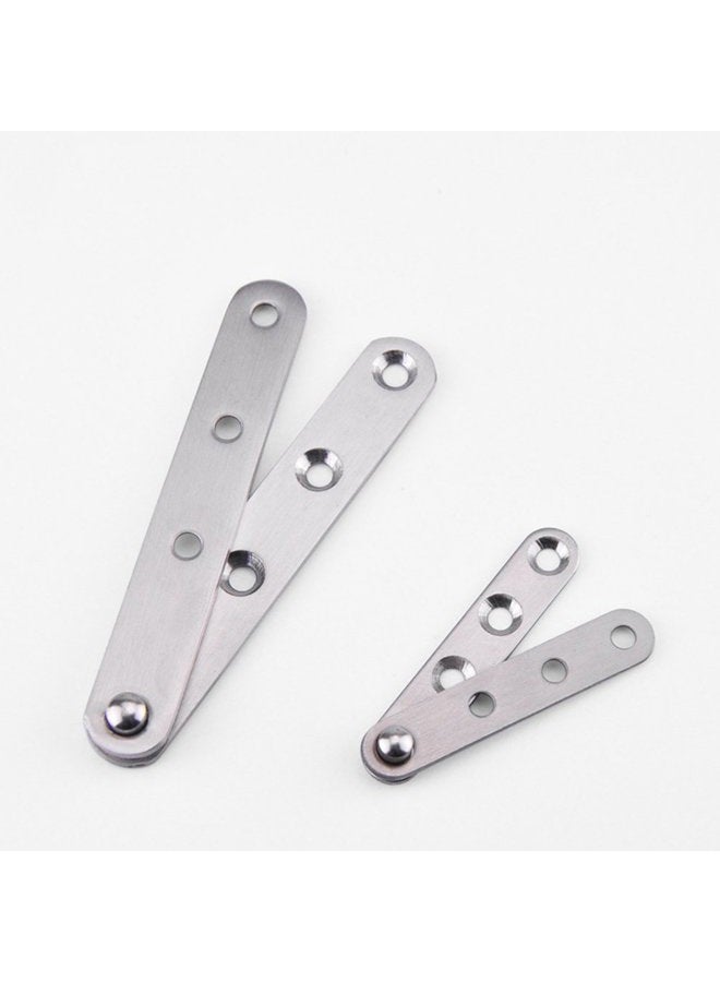 DEEKOUDT 4 Piece Stainless Steel 360 Degree Rotating Concealed Hinges, Door Pivot Hinges Stainless Steel Drawer Window Door Fittings for Door Cabinets Cabinet (Large) - Image 3