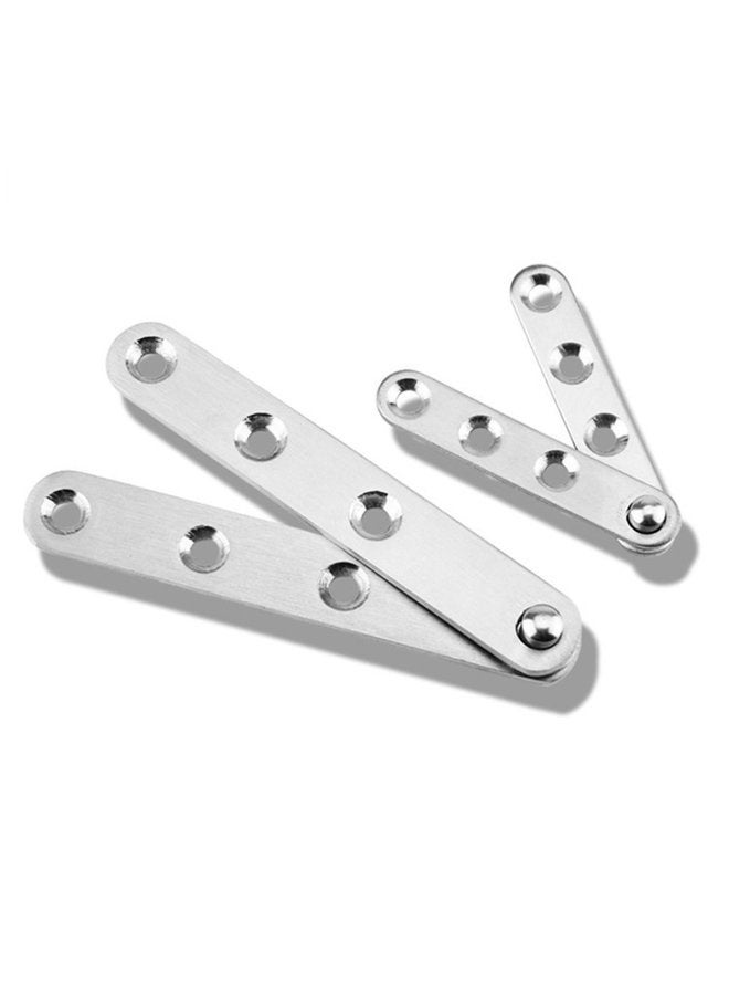 DEEKOUDT 4 Piece Stainless Steel 360 Degree Rotating Concealed Hinges, Door Pivot Hinges Stainless Steel Drawer Window Door Fittings for Door Cabinets Cabinet (Large) - Image 4