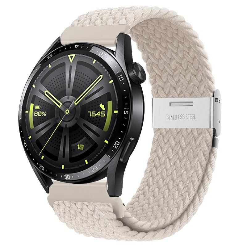 Bluejw Nylon Woven 20mm 22mm Replacement Watch Strap for Samsung Galaxy Watch 7 GT3 and Huawei GT4 – Durable Smartwatch Wrist Band - Image 1