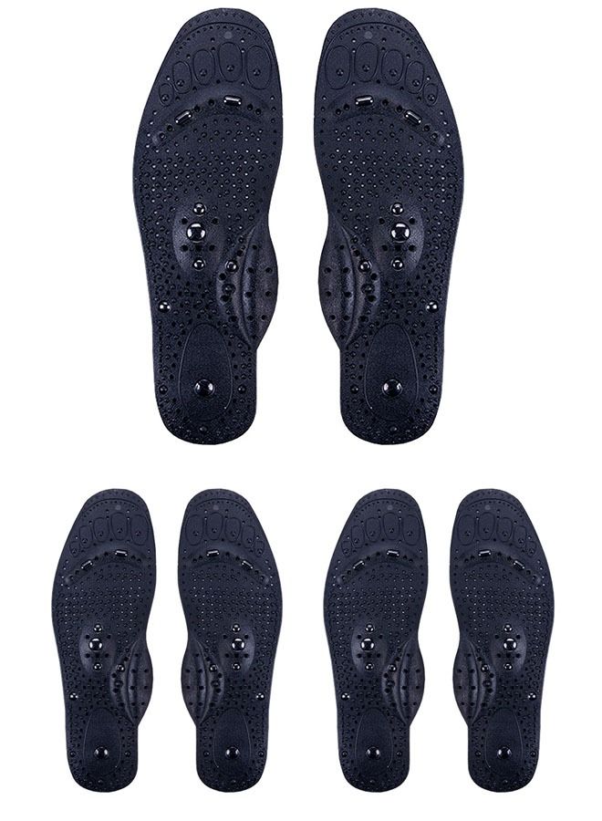 ZCM-HAPPY 3 Pair of Arch Support Magnetic Acupressure Insole - Image 1