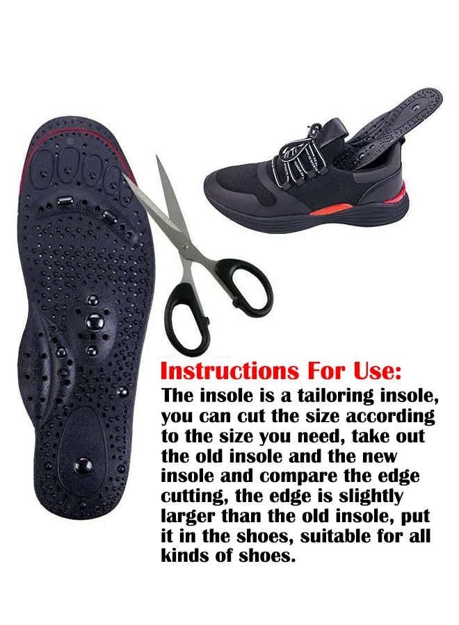 ZCM-HAPPY 3 Pair of Arch Support Magnetic Acupressure Insole - Image 2