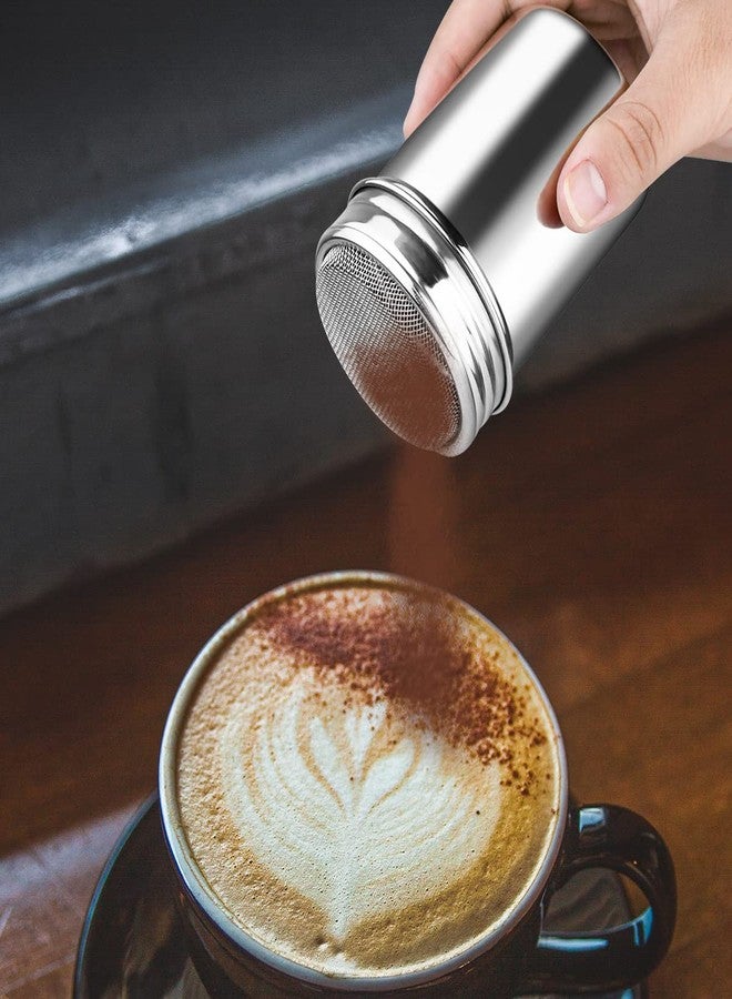 yuntop 1Pcs Stainless Steel Powder Sugar Shaker Duster with Lid, Fine Mesh Shaker Powder Cans for baking soda Cocoa Cornstarch Coffee Flour ect - Image 5