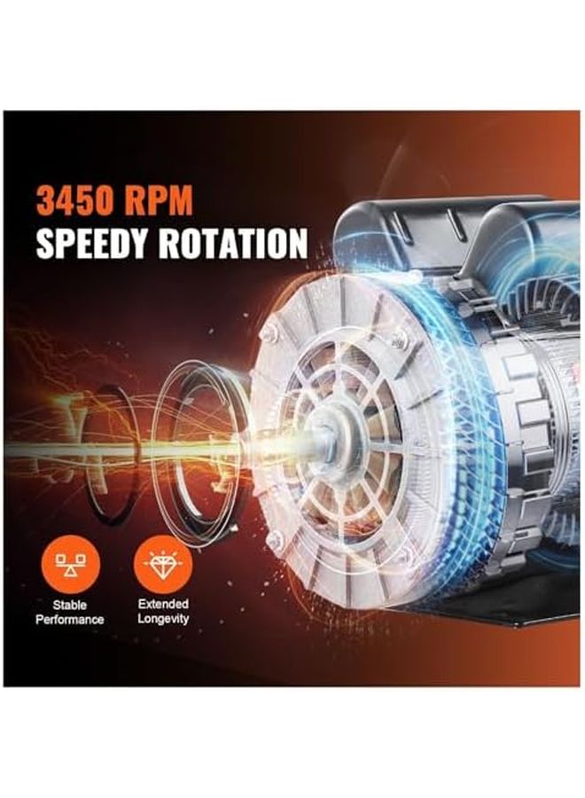 3HP 230V Single Phase Electric Motor 3450RPM 56 Frame CW CCW For Industrial Equipment - Image 4