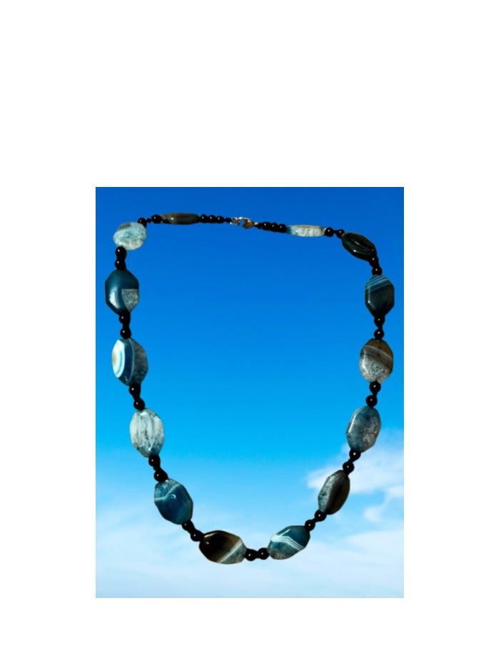 Elegant Choker gemstones necklace ( agate ) suitable for all occasions , special gift - Image 2