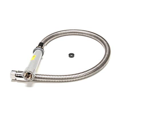 T&S Brass خرطوم T&S نحاس B-0032-H، 32 بوصة مرن من الفولاذ المقاوم للصدأ - Image 5