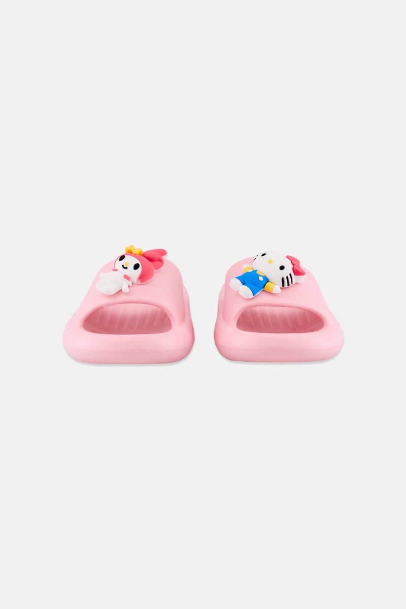 Sanrio Kids Girl Hello Kitty Slip On Slippers, Pink  - Image 2