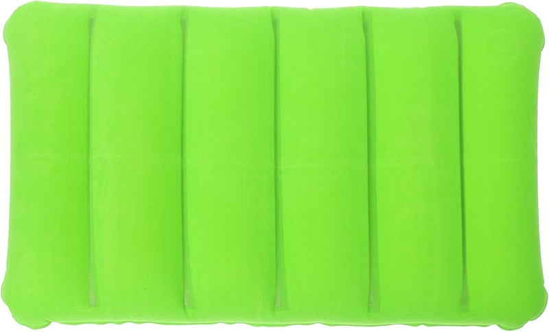 Garneck Inflatable Camping Pillow with Flocked PVC Cover Thickened Square Sleeping Cushion Lightweight Travel Pillow for Backpacking Office Rest - Image 1