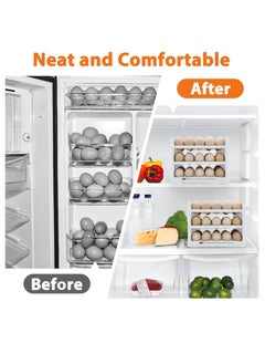 Bukela Egg storage box refrigerator side door dedicated narrow multi-layer flip egg box fresh-keeping food grade egg rack artifact  - Image 5