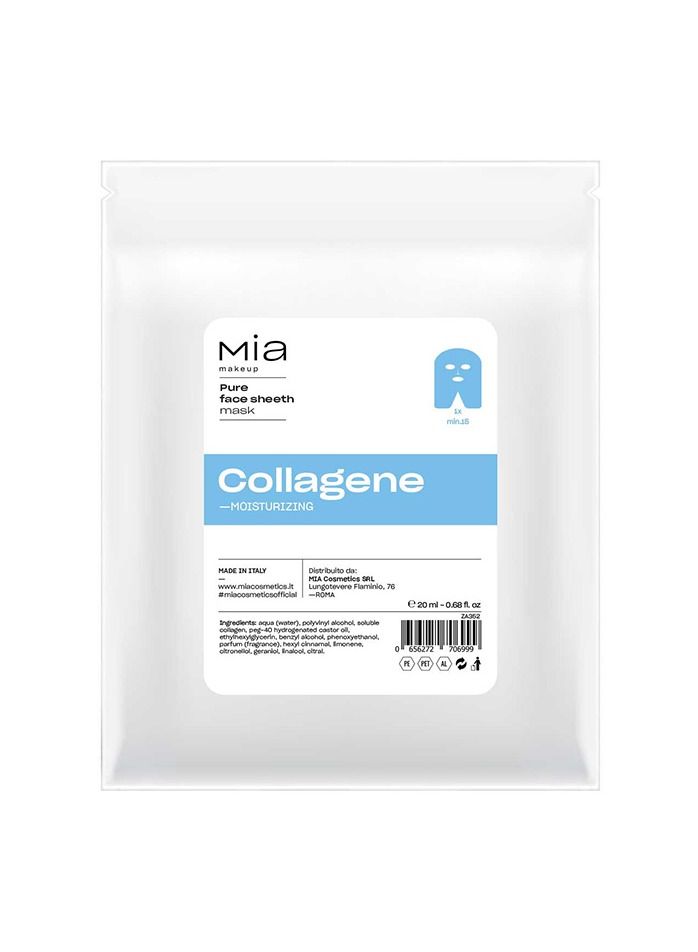 Mia Mia Pure Face Sheet Mask Collagene 20ml  - Image 1
