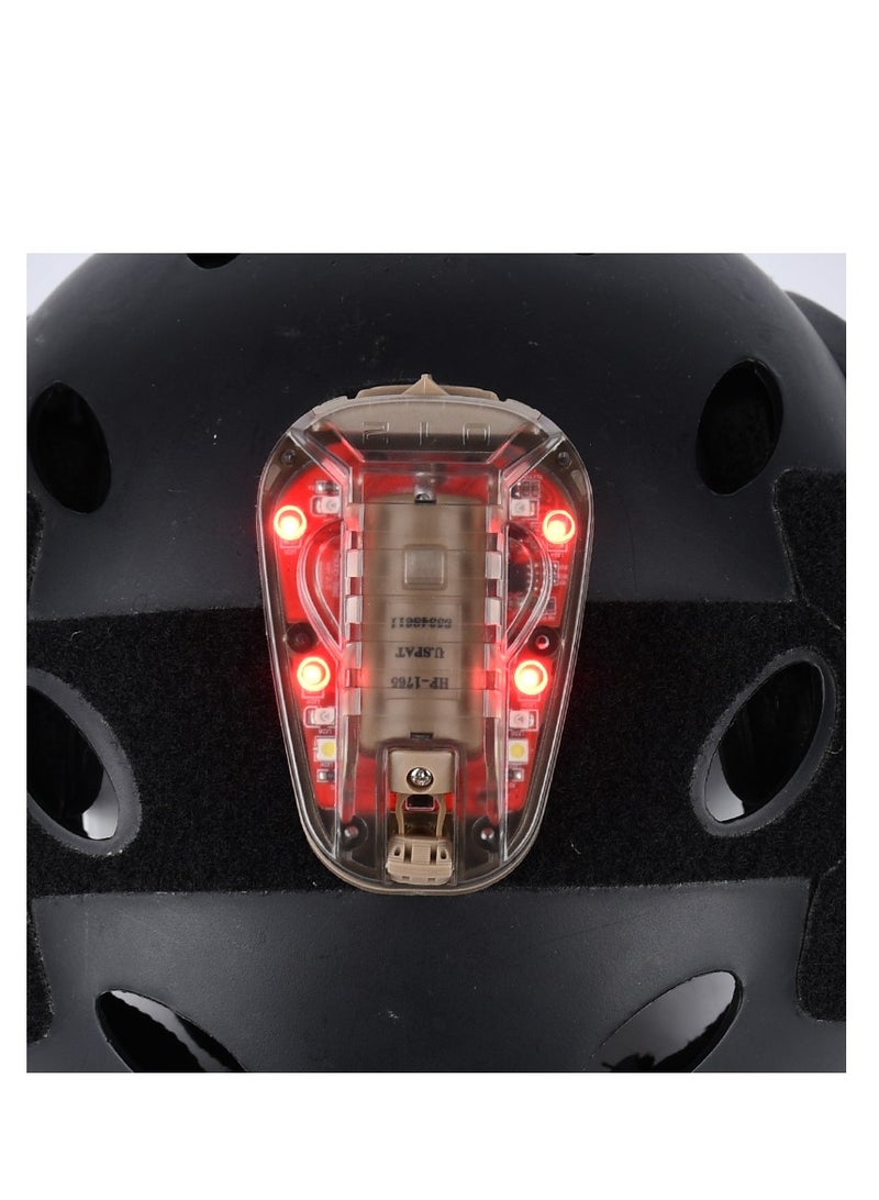 AROAQ Waterproof Tactical Helmet Light, Airsoft Survival Helmet Lamp Led Outdoor, Military Identification Light Ir And Visible Led Helmet Strobe For Outdoor Sports Red  - Image 2