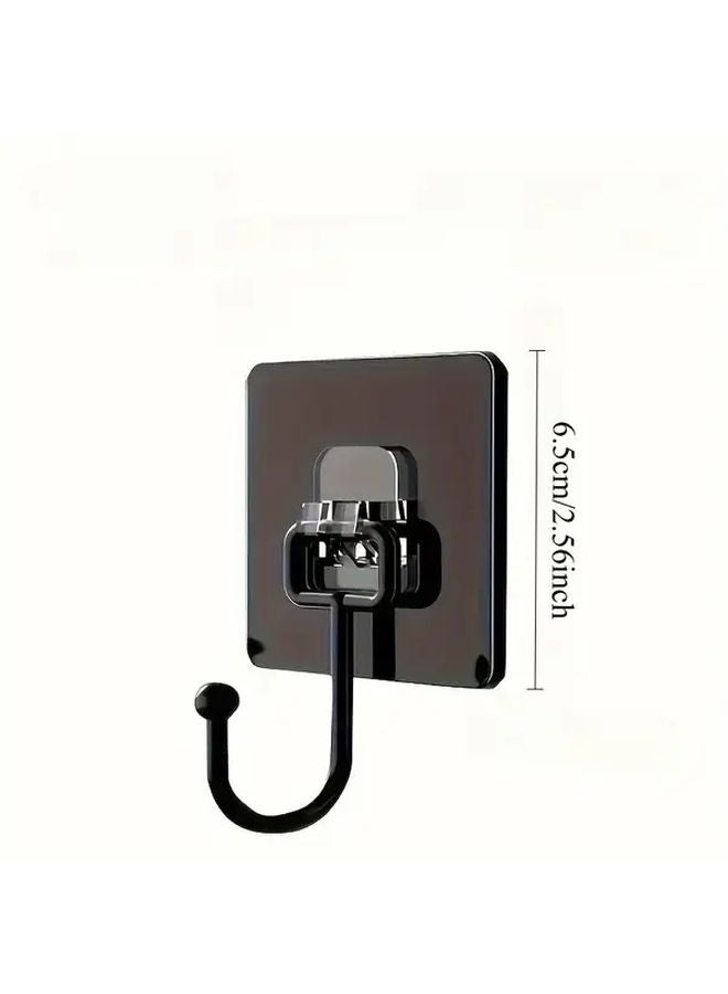 5pcs Strong Adhesive Wall Hooks No Drilling Traceless Kitchen Bathroom Organization - Image 4