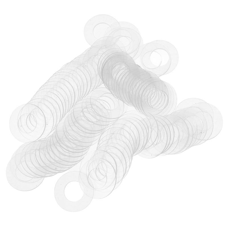 100Pcs White Plastic Insulated Washers Heat Resistant Gasket for Shower Door Handle Replacement Parts - Image 2