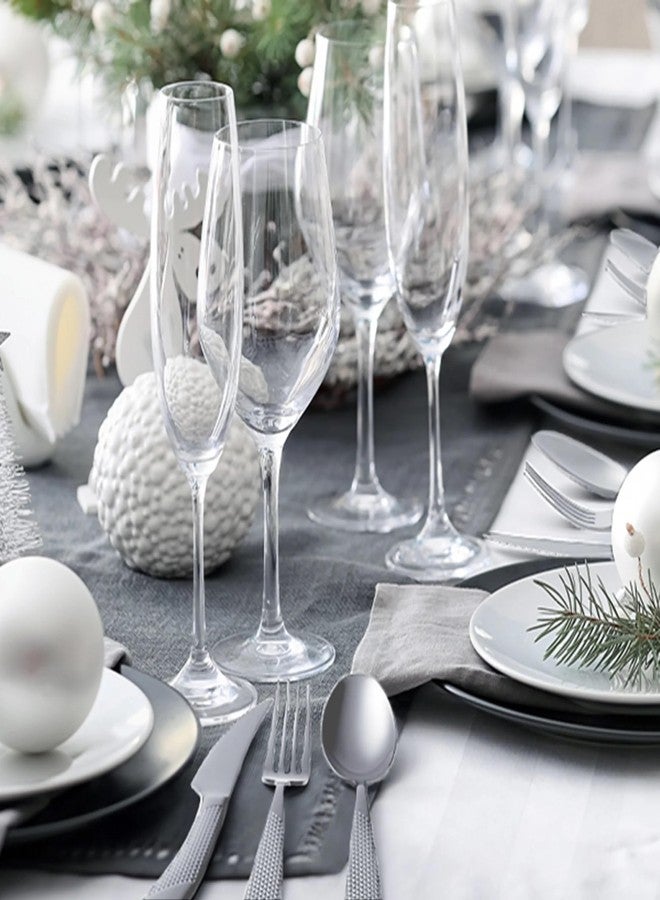 KitchEase 5-Piece French Style Silverware | Hammered Dessert Spoon Set | Premium 18/10 Stainless Steel Flatware | Elegant Cutlery for Home, Restaurants & Gifting (Sterling Silver) - Image 4