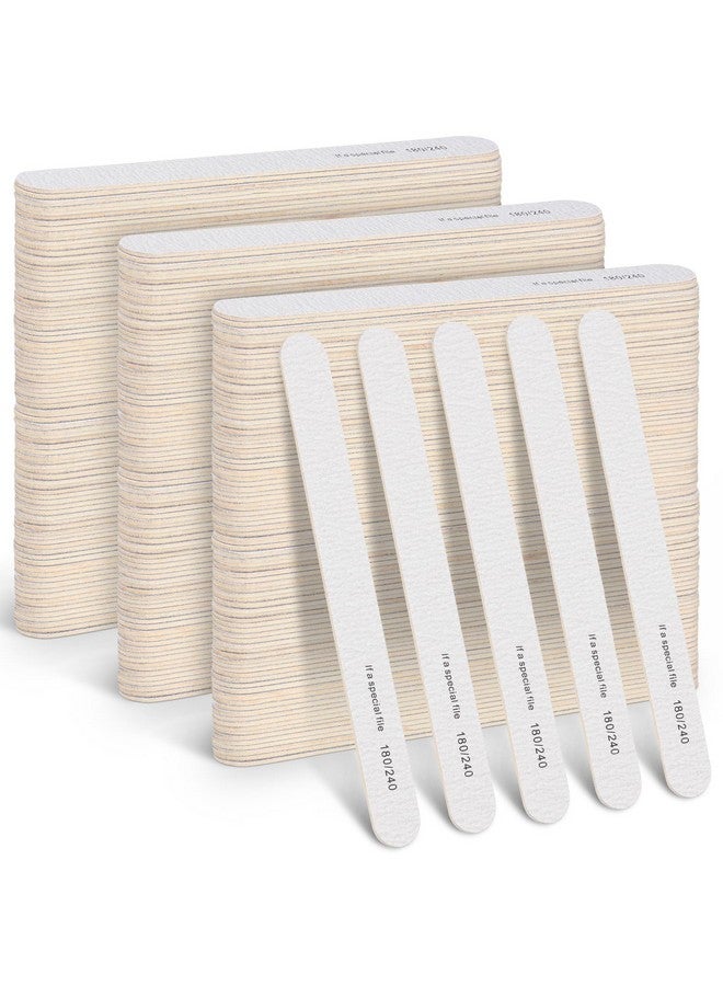 Minatee 150 Pcs 180/240 Grit Nail Files Bulk Nail Files For Natural Nails Doubled Sides Emery Boards For Nail Professional Manicure Tools For Natural Nails Acrylic Nails Home And Salon Supplies - Image 1