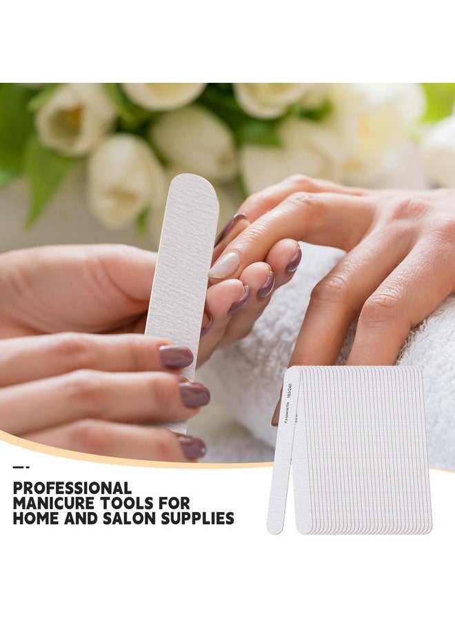 Minatee 150 Pcs 180/240 Grit Nail Files Bulk Nail Files For Natural Nails Doubled Sides Emery Boards For Nail Professional Manicure Tools For Natural Nails Acrylic Nails Home And Salon Supplies - Image 4