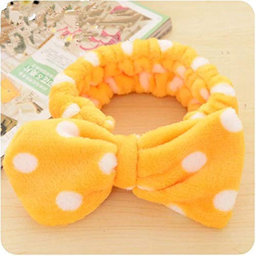 E Shopping Romantic Facial Spa Makeup Cleansing Cute Bow Velvet Elastic Headband (Random Colours) - Pack of 2 - Image 5