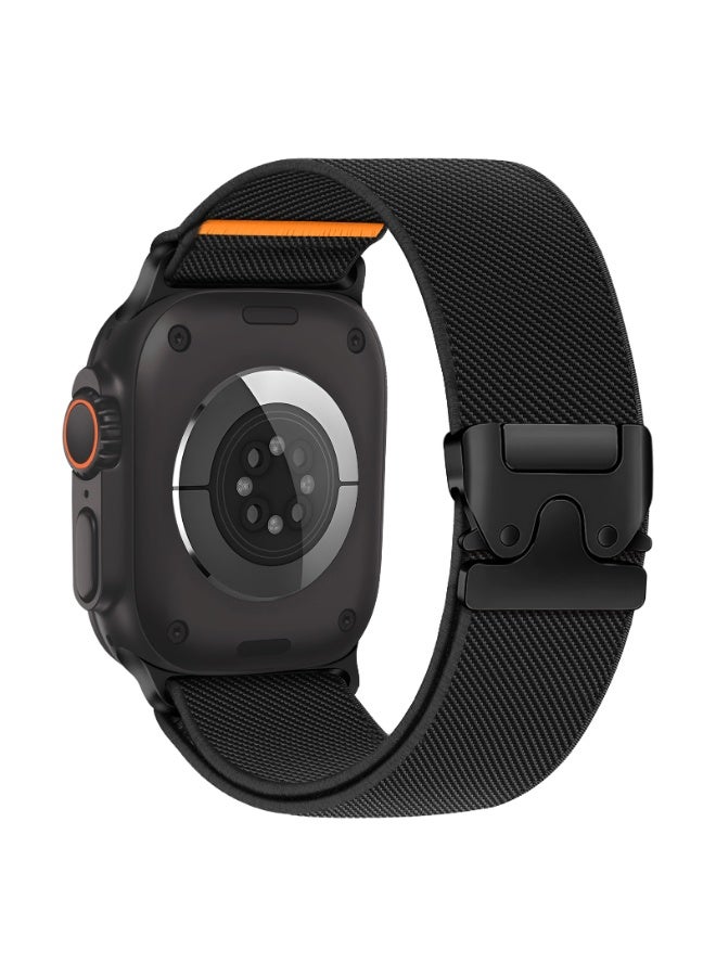 SOLOLUP Sports Elastic Nylon Straps For Apple Watch ultra 2 band 49mm 44mm 46mm 45mm Replacement Nylon Strap with Parachute-Style Buckle For  Series 10 9 8 7 6 5 4 8 SE Suitable for men women - Image 1