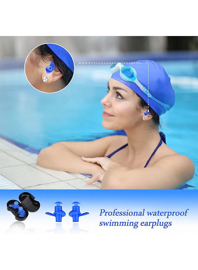 Depend Swimming Earplugs, 2 Pairs Pack Waterproof Reusable Silicone Swimming Ear Plugs for Swimming Showering Bathing Surfing Snorkeling and Other Water Sports, Suitable for Kids and Adults - Image 3