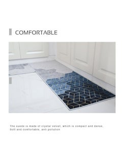 2-Piece Non-Slip Floor Mats Geometry Pattern Super Absorbent Kitchen Rug Set - pzsku/Z186D33B606468EB644CBZ/45/_/1708309946/e226163e-5262-4db8-84b9-57e575e104d3