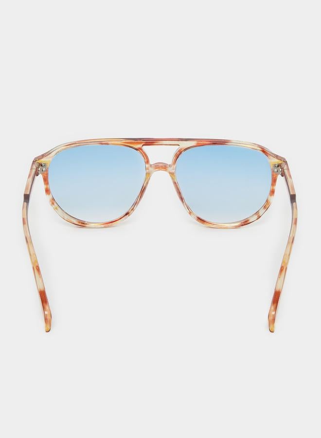 Styli Double Bridge Aviator Sunglasses - Image 4