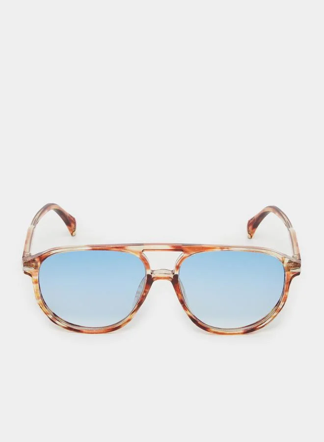 Styli Styli Double Bridge Aviator Sunglasses