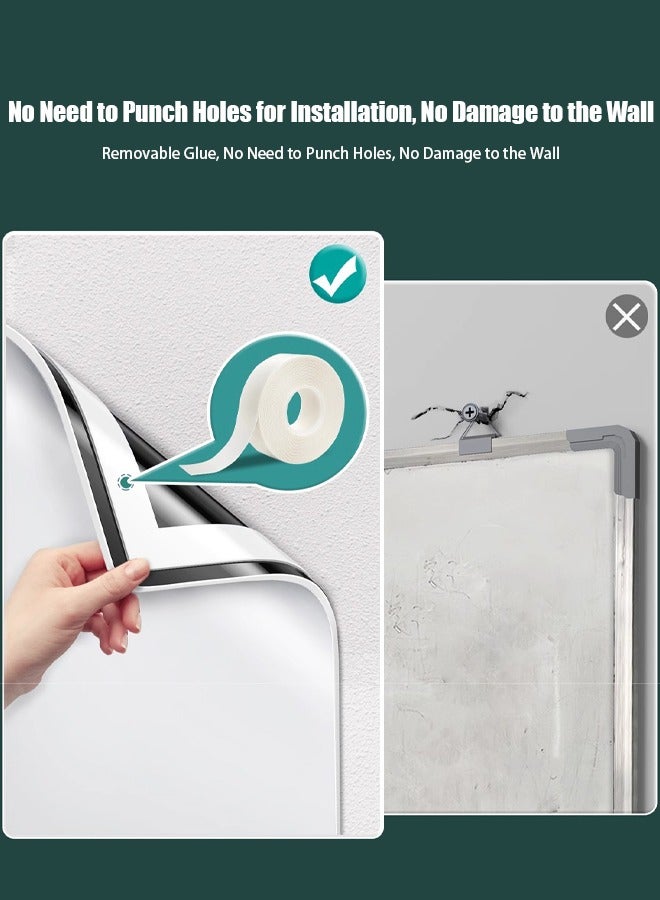 TAPIT Dry Erase Whiteboard Paper Magnetic White Board with New Dirt Repellent Technology Whiteboard for Wall Magnetic Dry Erase Board for DIY Projects Family Interaction and Creative Learning Message Board Office Memo (120×150cm) - Image 5