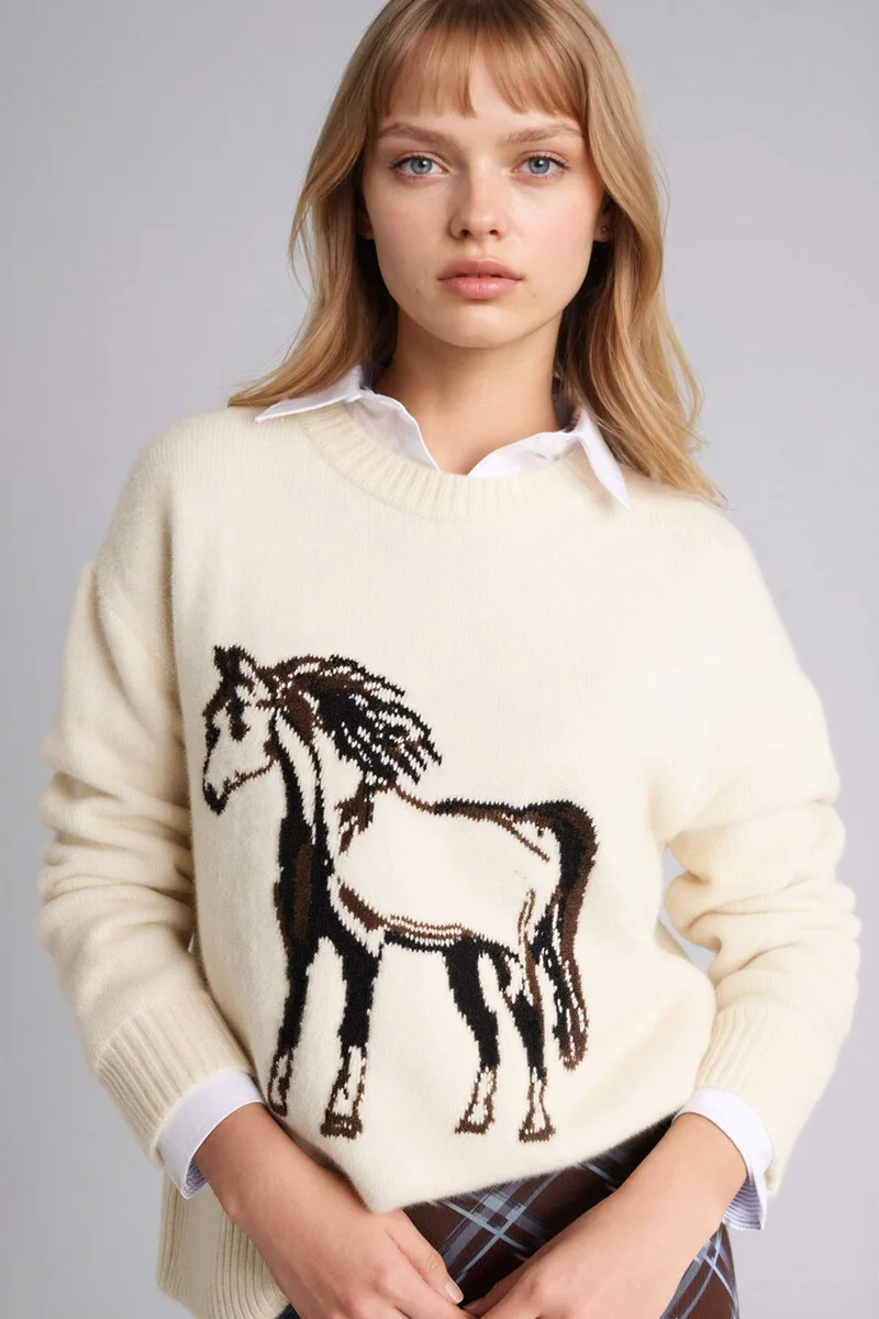 Defacto Regular Fit Crew Neck Pullover