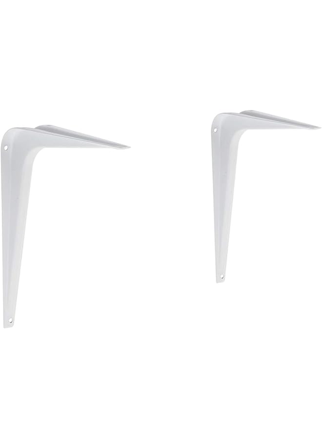 The Bros The Bros Shelf Bracket - 6" x 8", White, 10-Pack  - Image 1