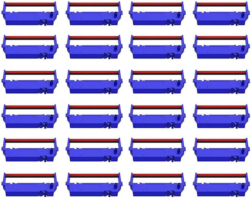 Bigger 24-Pack Compatible SP700 Printer Ribbon B/R Replacement for Star RC-700BR SP-700BR SP-712 SP-742 Ink Ribbon, Black and Red - Image 1