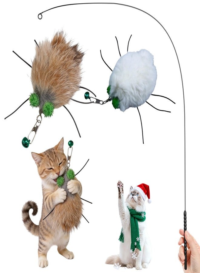 Walfront Cat Interactive Toy with Feather Attachment - Helps Soothe Anxious Cats, Reduces Excessive Anxiety, Alleviates Feelings of Loneliness and Improves Mood - Image 1