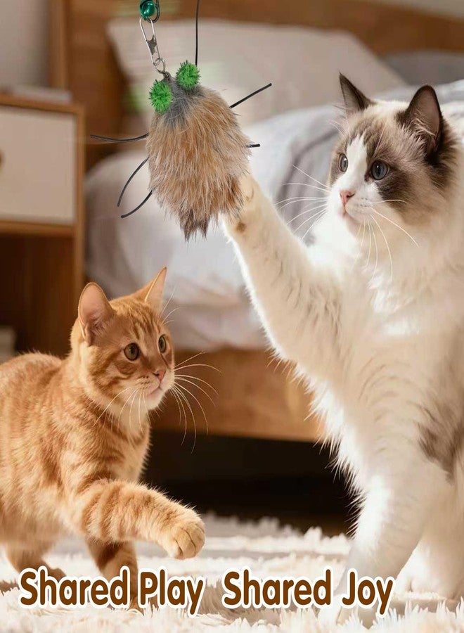 Walfront Cat Interactive Toy with Feather Attachment - Helps Soothe Anxious Cats, Reduces Excessive Anxiety, Alleviates Feelings of Loneliness and Improves Mood - Image 2