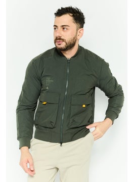 Adidas Men Sportswear Fit Long Sleeves Outdoor Jacket, Olive  - Image 1