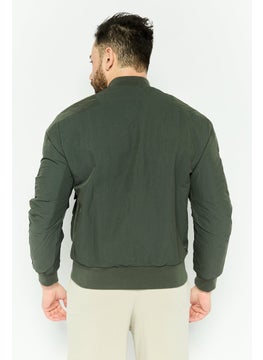 Adidas Men Sportswear Fit Long Sleeves Outdoor Jacket, Olive  - Image 4