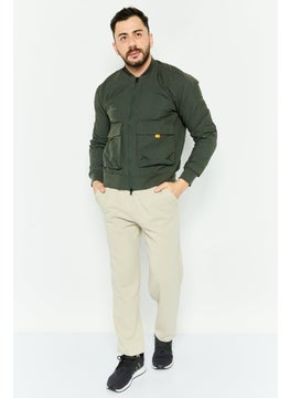 Adidas Men Sportswear Fit Long Sleeves Outdoor Jacket, Olive  - Image 2