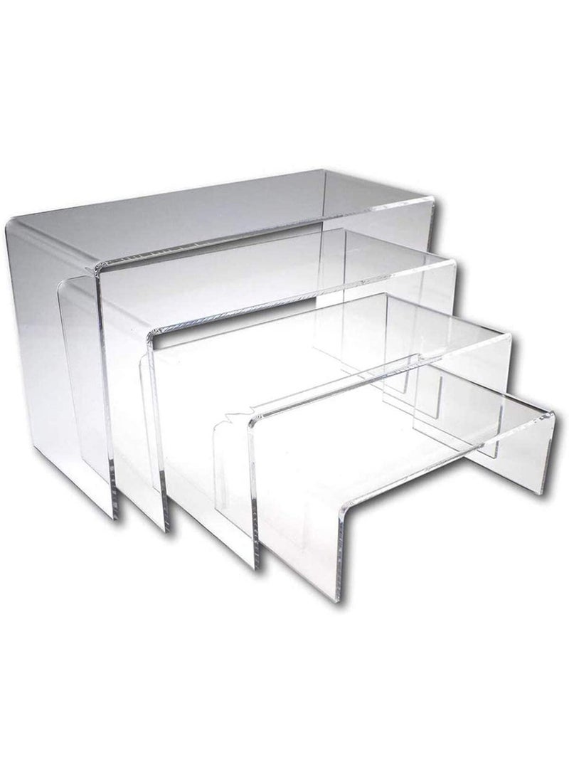 Generic - Acrylic Risers Display Clear Showcase Shelf Figures Buffets Cupcakes Jewelry Display Stands for Table Decorations - Image 1