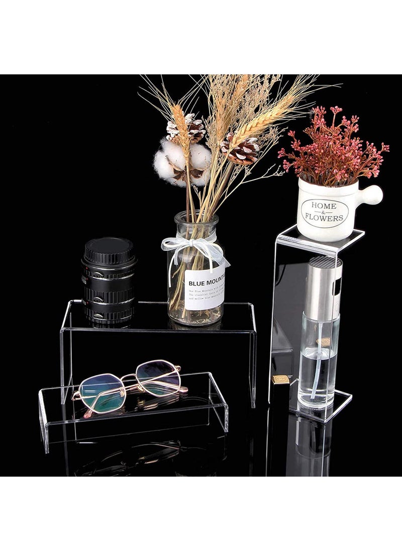 Generic - Acrylic Risers Display Clear Showcase Shelf Figures Buffets Cupcakes Jewelry Display Stands for Table Decorations - Image 1