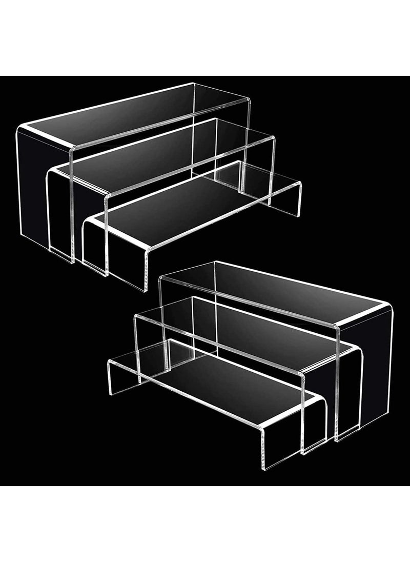 Generic - Acrylic Risers Display Clear Showcase Shelf Figures Buffets Cupcakes Jewelry Display Stands for Table Decorations - Image 1