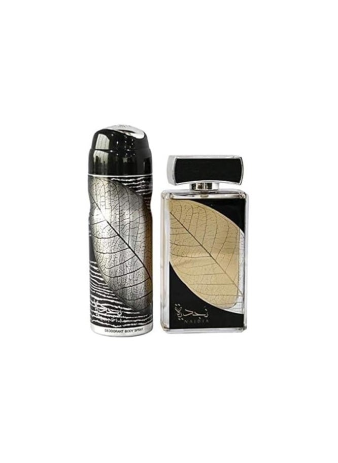 لطافة طقم هدية نجدية مكون من قطعتين EDP 100 ml، Deodorant 200 ml  - Image 1